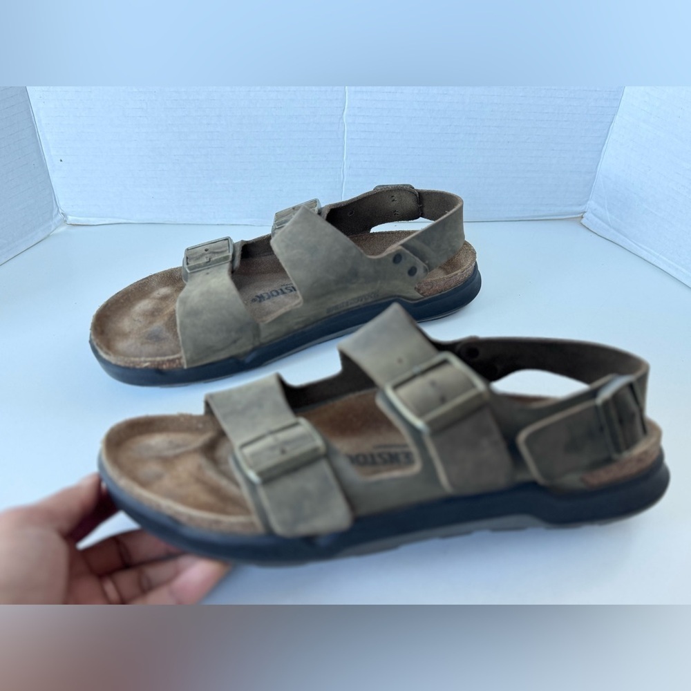 Birkenstock Milano Sling back Buckle Men’s Sandals Shoes Size 42 - Picture 6 of 11